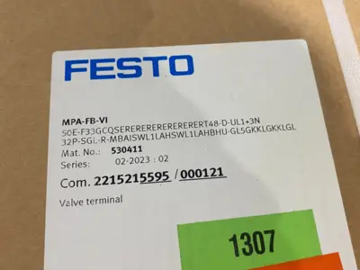 NEW FESTO CONFIGURED VALVE MANIFOLD TERMINAL