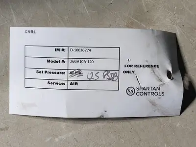 Used FARRIS 26GA10A-120 Valves/Fittings British Columbia CA | Lenmark #255992