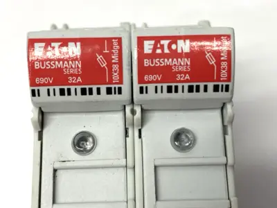 USED EATON BUSSMANN MODULAR FUSE HOLDER 2-POLE 600V 30A