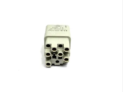 CQF 12,CQF-12 | ILME CQF 12 Female Crimp Connector Insert 12-Pole + PE 10A LOT OF 6 - New