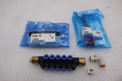 New OPEN BOX SMC self-sealing connector KCJ06-99 STOCK K-2571