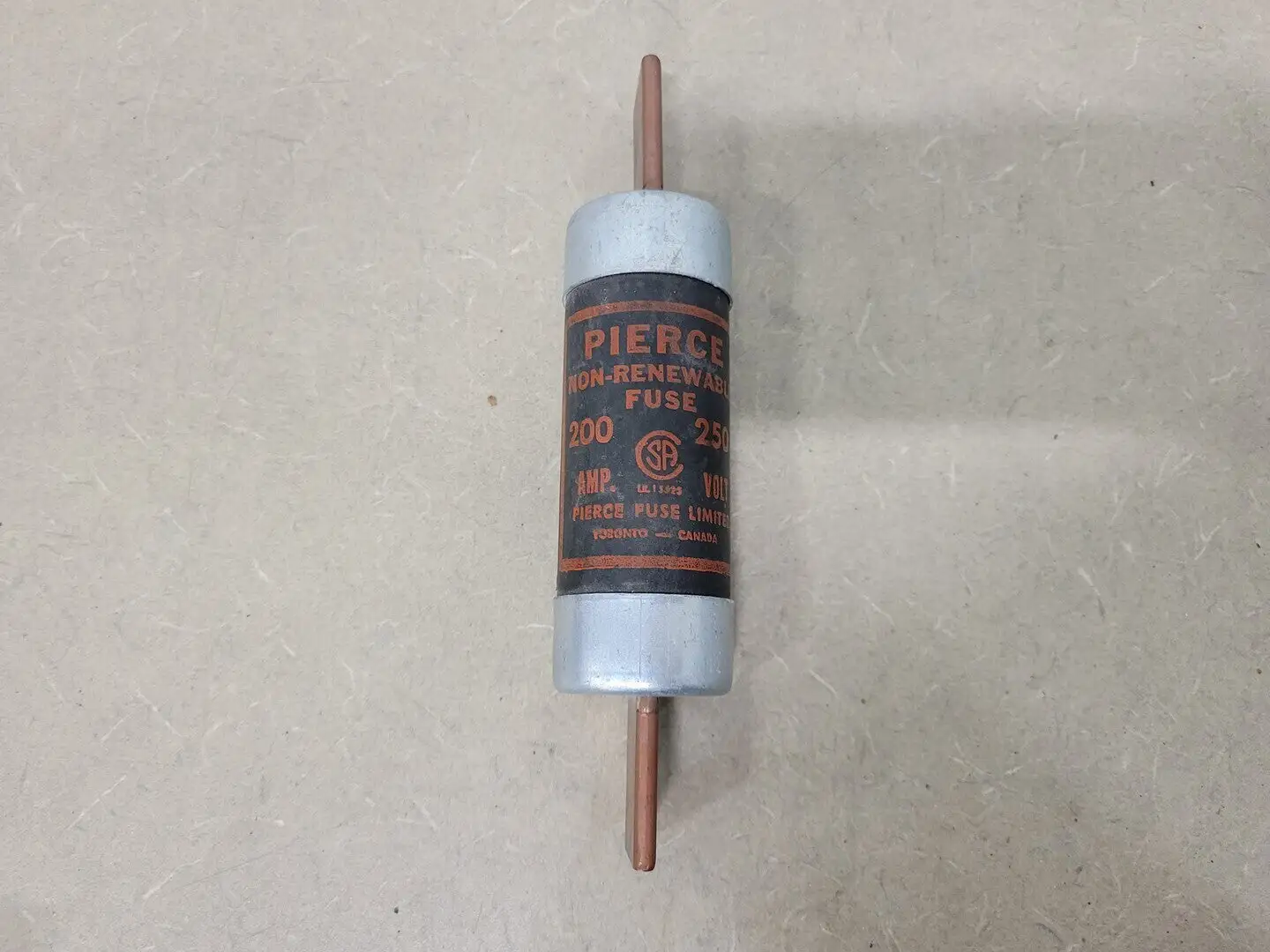 200 Amp Non-Renewable Fuse