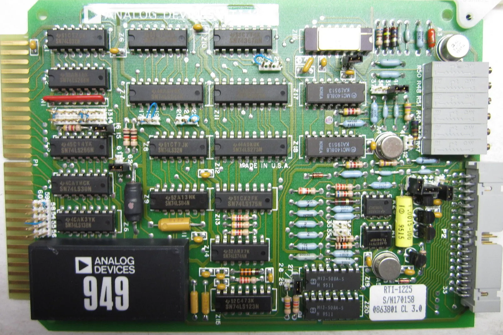 ANALOG DEVICES RTI-1225 PC BOARD