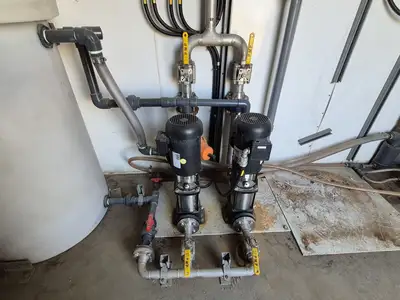 Water Treatment System w/ Clarifiers, Sand Filters, & Disc Filter