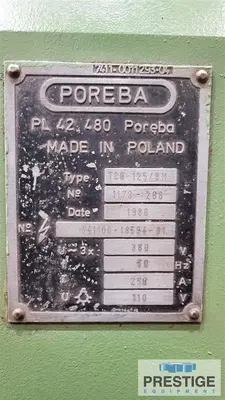 USED 1986 POREBA TCG-125 X 3M