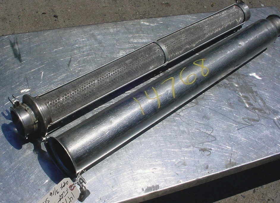 USED TRI CLOVER STREAMLINE STRAINER 3" IN LINE STRAINER