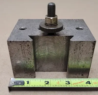 QUICK CHANGE BORING BAR HOLDER - 1.25IN BORE, 2-1/4IN WEDGE, 2.25H X 3L X 4W