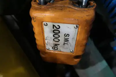 2 Ton Electric Chain Hoist 20 hp, 230 Volts, 15 FPM, ECH 2000-3S
