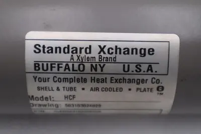 NEW Standard Xchange HCF SN503100332500 Tube Heat Exchanger STOCK 4817-A