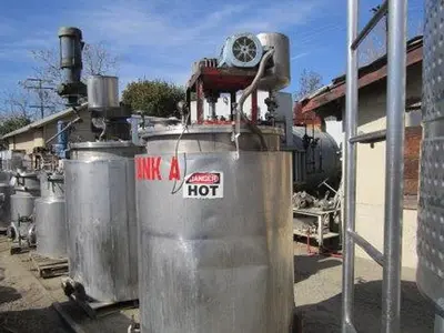 Reactor, 250 Gallon, S/st, Jkt, Agit, CE Howard, #S737600