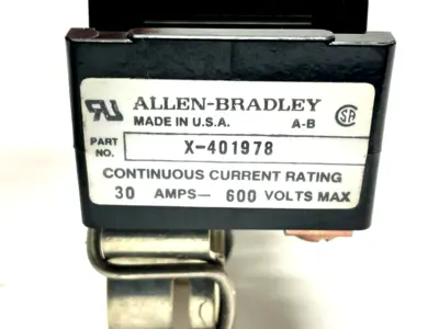 X-401978 | Allen Bradley  Fuse Block 30A 600V LOT OF 2 - Used