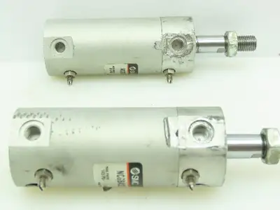 SMC NCGBA32-0100 Numatic Double Acting Cylinder 1-1/4"Bore 1"Stroke  LOT OF 2