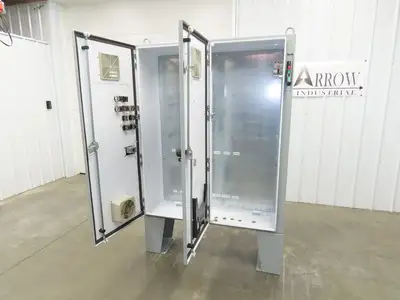 Hoffman Electrical Enclosure Control Panel 60x49x12" JIC 30A Breaker A60X4912