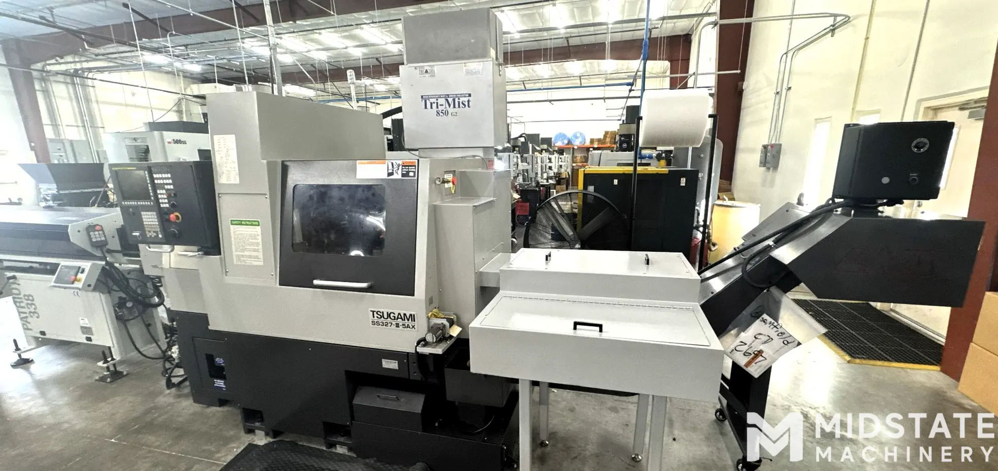 TSUGAMI SS327-III-5AX 9-Axis CNC Swiss Lathe, New in 2022
