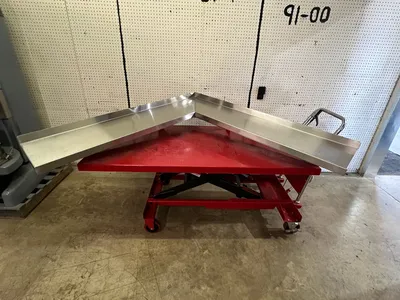 Used Falcon Restaurant Supply Used 58"X 58" Stainless Steel Corner Shelf Restaurant Equipment (Miscellaneous) Illinois US | Falcon Restaurant Supply #1375079