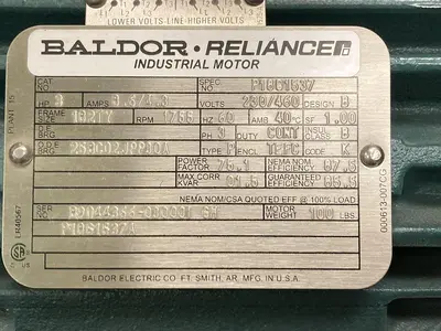 New | in-Stock BALDOR RELIANCE P18G1537 Motors (misc) | Surplus Asset Holdings #1205042
