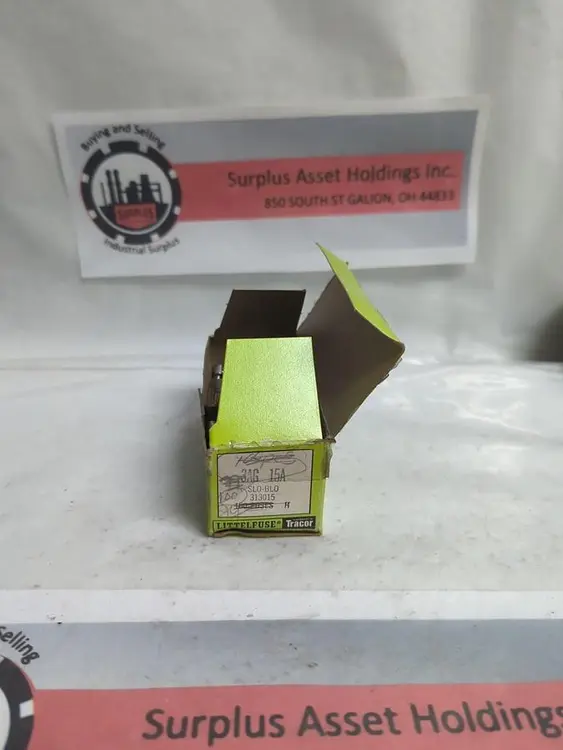 New | in-Stock LITTELFUSE 3AG 15A Miscellaneous Equipment (Electrical & Power) | Surplus Asset Holdings #1190100