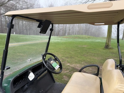 (1) 2015 E-Z-Go golf cart with a Kawasaki gas engine, includes Club Clear club and ball washer, Club...