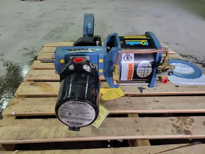 PowerRac Cylinder Actuator Size 6 w/ Four SPDT Mech. Switch and Butterfly Valve