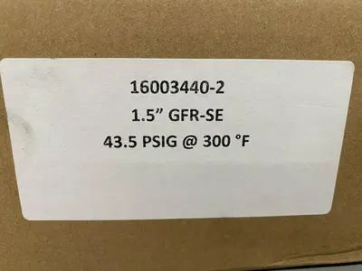 USED BS&B TYPE GFR-SE BURST PRESSURE 1.5" RUPTURE DISC 43.5 PSIG