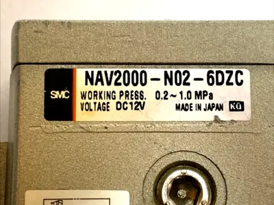 USED SMC SOFT START PNEUMATIC VALVE 1/4 IN PORT 0.2–1.0 MPA