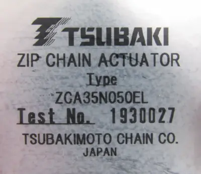 NEW TSUBAKI ZCA35N050EL ZIP CHAIN ACTUATOR