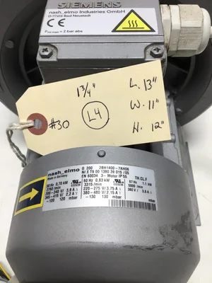 Nash-Elmo Siemens Regenerative Blower; SBH1400-7AH06