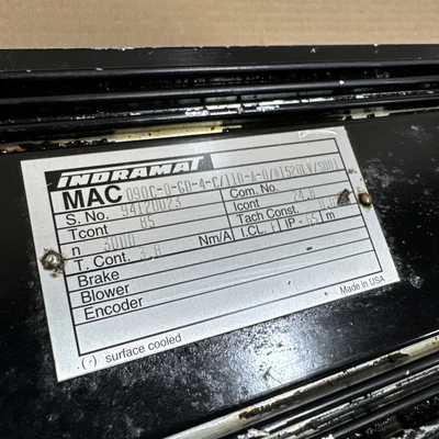 USED Indramat Bosch Group MAC090C-0-G0-4-C/110-A-0/WI520LV/S001