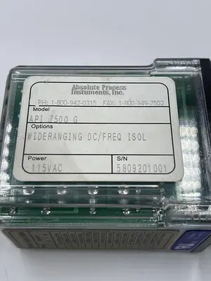 Used ABSOLUTE PROCESS INSTRUMENTS ABSOLUTE PROCESS INSTRUMENTS API 7500 G, IDEC SR2P-06 Misc Electrical & Power Parts | ND Industrial Surplus #1215394