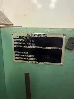 BETENBENDER 10-1/4 Shears-Power Squaring Hydraul. | Asset Exchange Corporation (2)