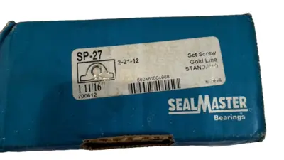 NEW SEALMASTER SP-27 PILLOW BLOCK BEARING SP27
