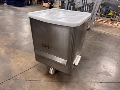 600 Pound SS Dump Buggy with Plastic Lid