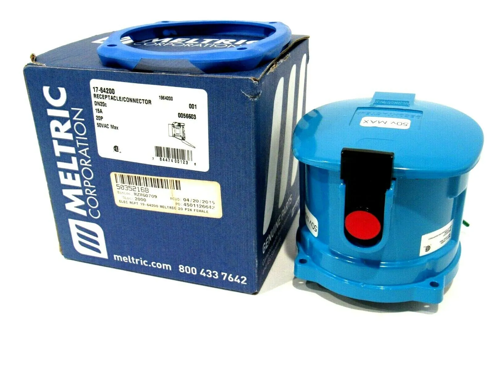 NEW MELTRIC 17-64200 RECEPTACLE / CONNECTOR 1764200
