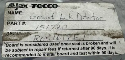 AJAX TOCCO 151720 GROUND LEAK DETECTOR REFURBISHED