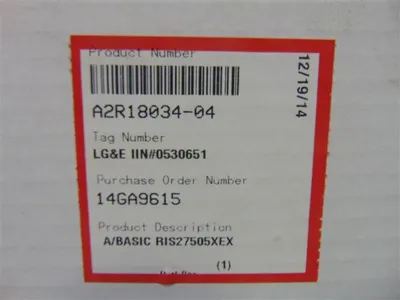 Flowserve A2R18034-04 Basic Seal Kit A/BASIC RIS27505XEX New NIB