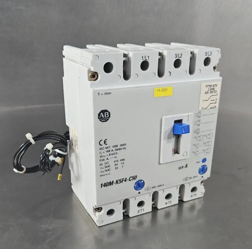 Allen-Bradley 140M-K5F4-C50 Ser A Circuit Breaker. Loc 4F