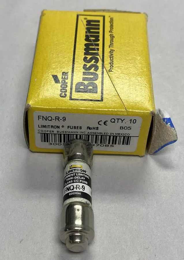 New | in-Stock COOPER BUSSMANN FNQ-R-9 Miscellaneous Equipment (Electrical & Power) Ohio US | Surplus Asset Holdings #1235278