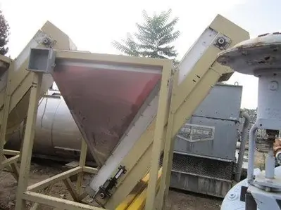 Hopper, Feed, S/st, 25 CF, 54" X 54", Incline Belt (2) #S737004