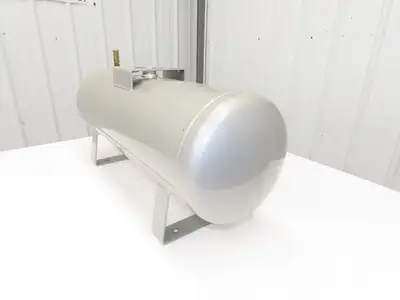 SMC VBAT38A1-RV Pneumatic Air Tank 1 Bar 145PSI 10 Gallon Capacity Compressed