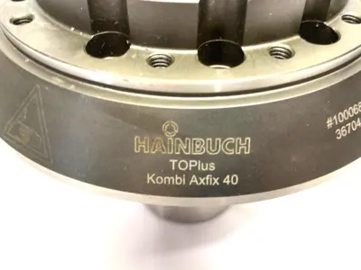 USED HAINBACH TOPLUS KOMBI AXFIX 40 CLAMPING HEAD ASSEMBLY