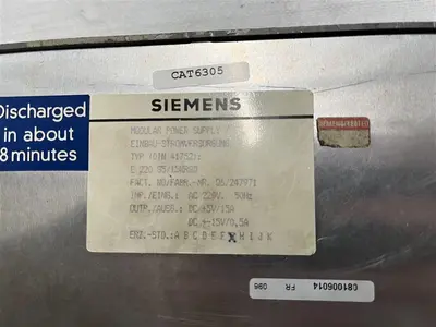 USED SIEMENS MODULAR POWER SUPPLY E220 65/3WRGD