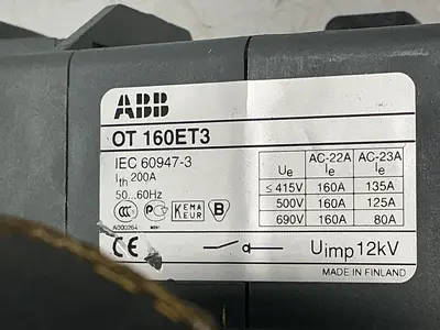 USED ABB OT 160ET3