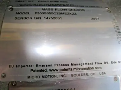 NEW Micro Motion F300 S355C2BMEZKZZ