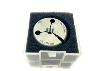 USED VERMONT GAGE THREADED RING GAUGE SET M10X1 6G