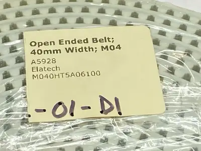NEW ELATECH OPEN ENDED BELT H PROFILE 40MM WIDE 6100MM LENGTH