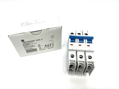 USED ALLEN-BRADLEY SER. D CIRCUIT BREAKER 3-POLE 8A