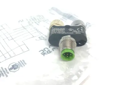New | in-Stock Murrelektronik T-Coupler M12 male / 2x M12 female A-cod. Connector Accessories Michigan US | Maverick Industrial Sales #1391547