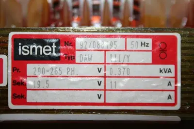 USED ISMET 92/088195