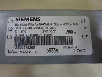 USED SIEMENS 6SL3 000-0BE21-6DA0