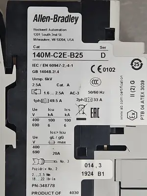 USED Allen-Bradley ALLEN BRADLEY 190S-ANEJ2-CB25C